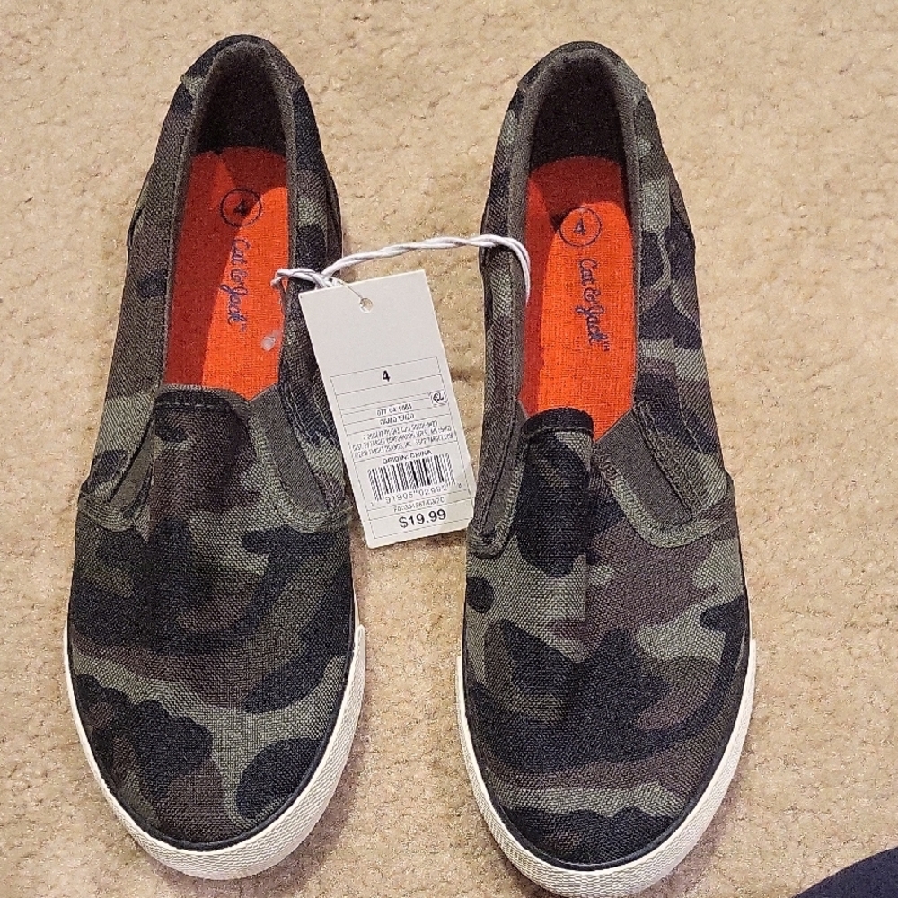 Camouflage Slip-On Kids Shoes
